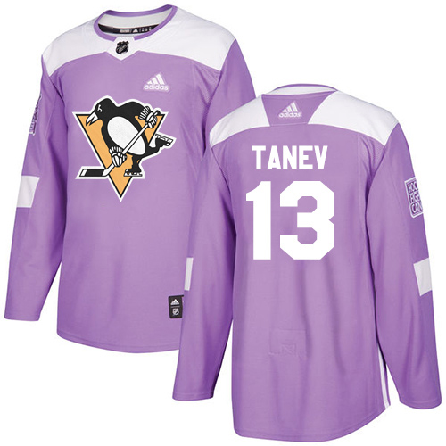 Adidas Pittsburgh Penguins #13 Brandon Tanev Purple Authentic Fights Cancer Stitched Youth NHL Jersey